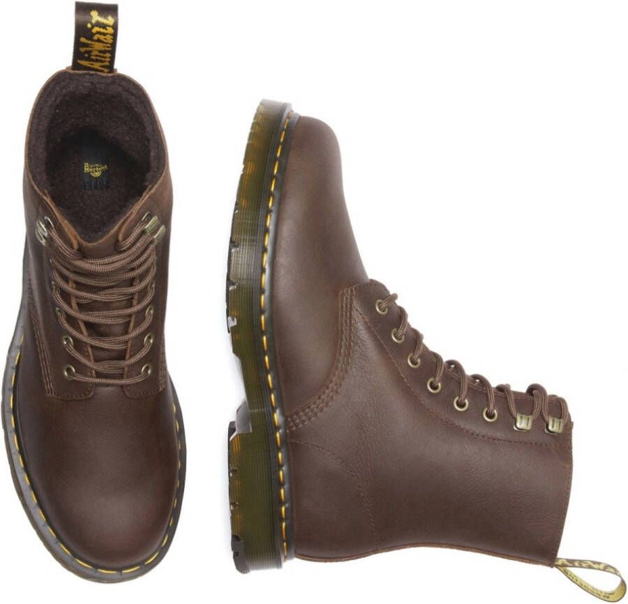 Dr. Martens 1460 PASCAL FLEECE GEVOERDE LEREN LAARZEN Veterboots Chelsea boots Laarzen Bruin 39 (190665607134)