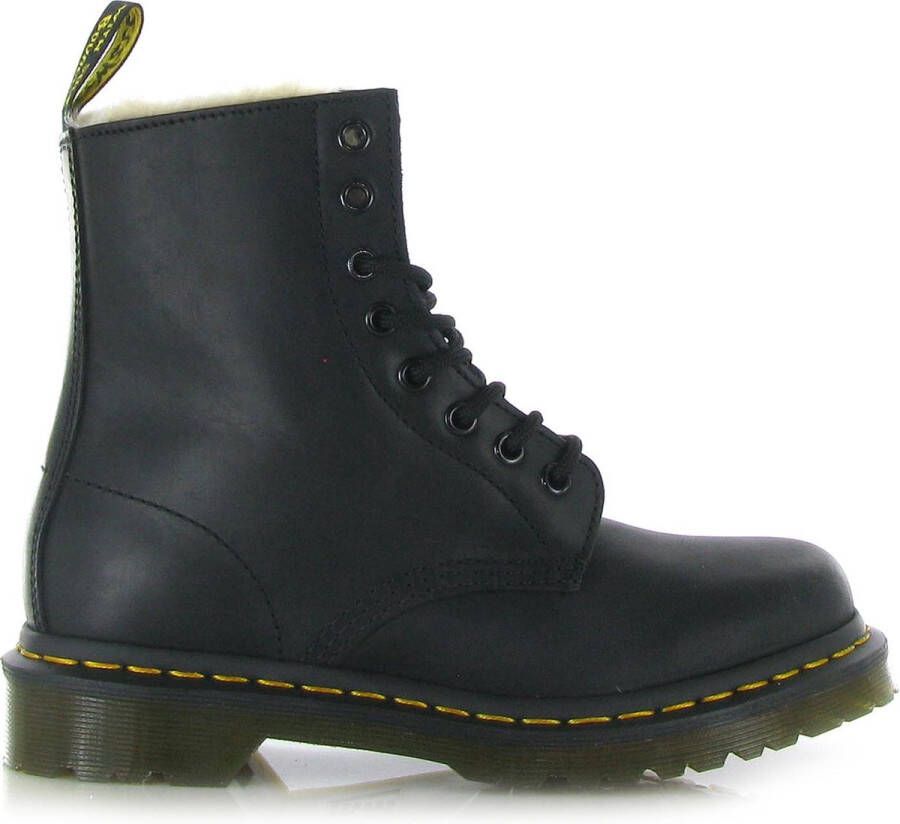 Dr Martens Serena enkellaarsjes met voering van imitatiebont Dr. Martens Zwart Dames