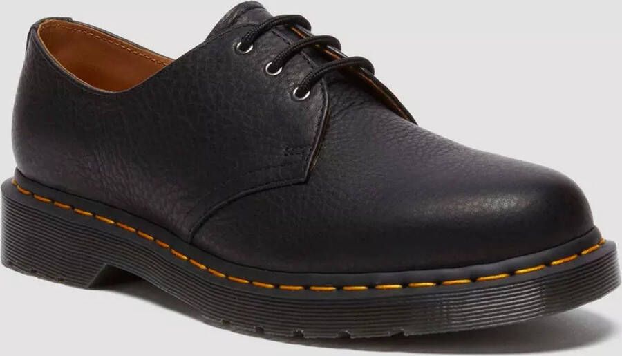 Dr. Martens Zwarte leren mocassin herfst winter stijl Black