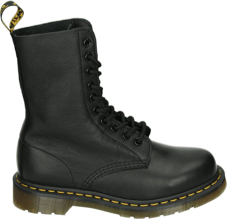 Dr. Martens 1490 BLACK VIRGINIA Volwassenen VeterlaarzenHalf-hoge schoenen Zwart