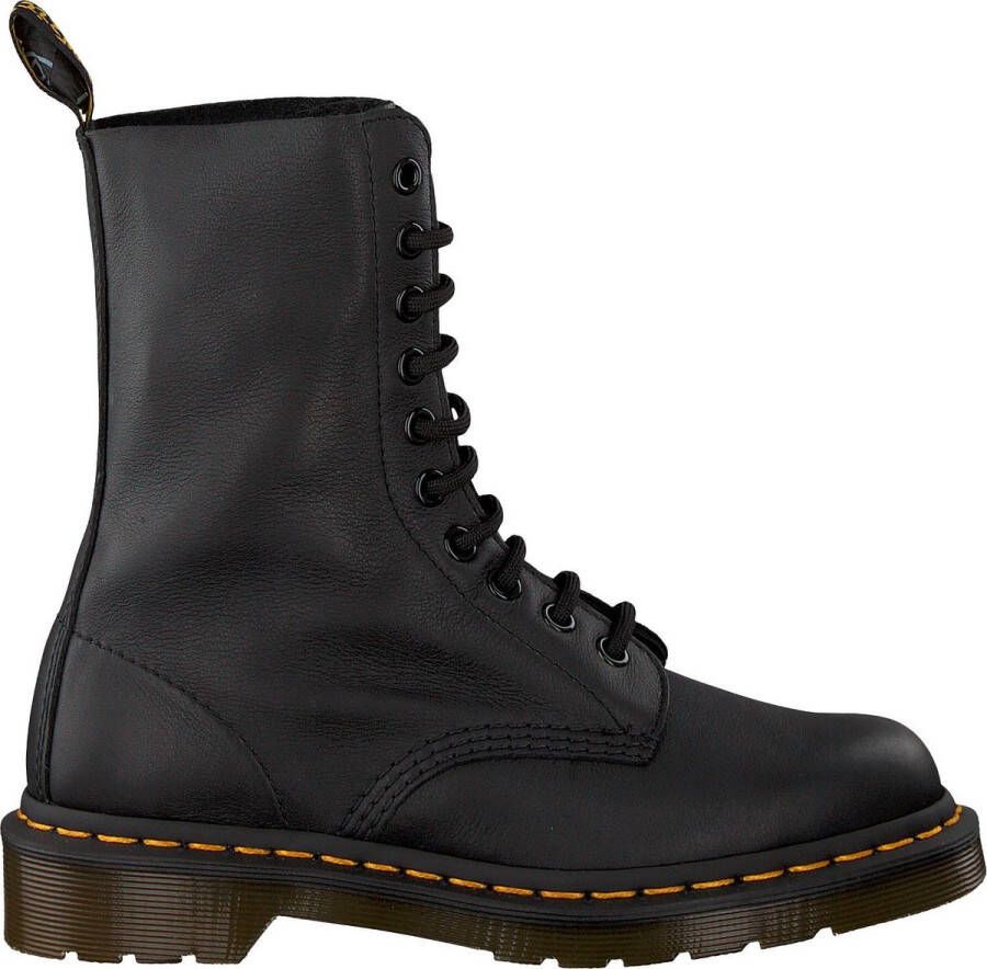 Dr. Martens 1490 BLACK VIRGINIA Volwassenen VeterlaarzenHalf-hoge schoenen Zwart