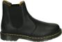 Dr. Martens Zwarte leren enkellaarzen met elastische sluiting Black Heren - Thumbnail 1