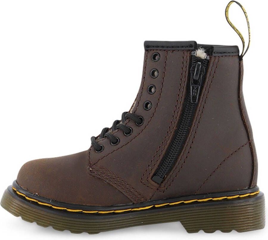 Dr. Martens BROOKLEE TODDLER SERENA GEVOERD Veterboots Chelsea boots Jongen Laarzen Bruin 24 (190665291681)