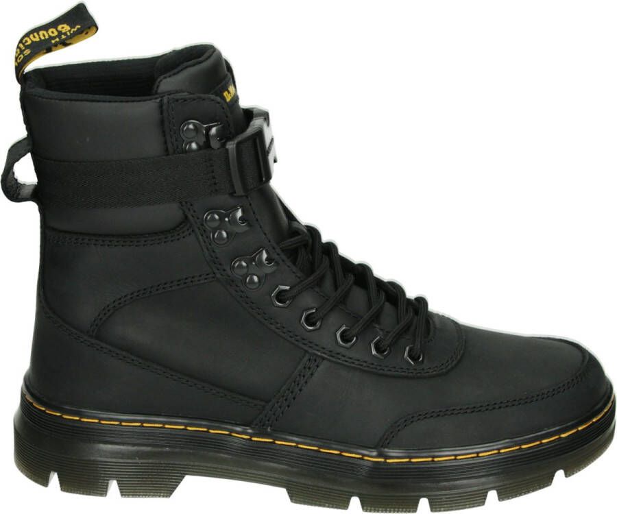 Dr. Martens COMBS TECH LEATHER BLACK Heren sneakersHeren veterschoenVrije tijd half-hoog Zwart