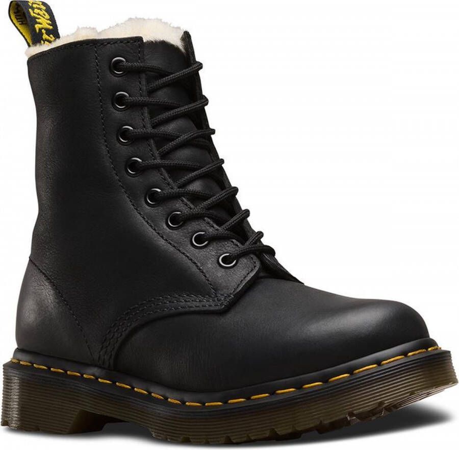 Dr martens best sale boots dames zwart