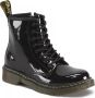 Dr. Martens 1460 Patent Kleuter Tiener leren veterboots zwart Meisjes Leer 30 - Thumbnail 3