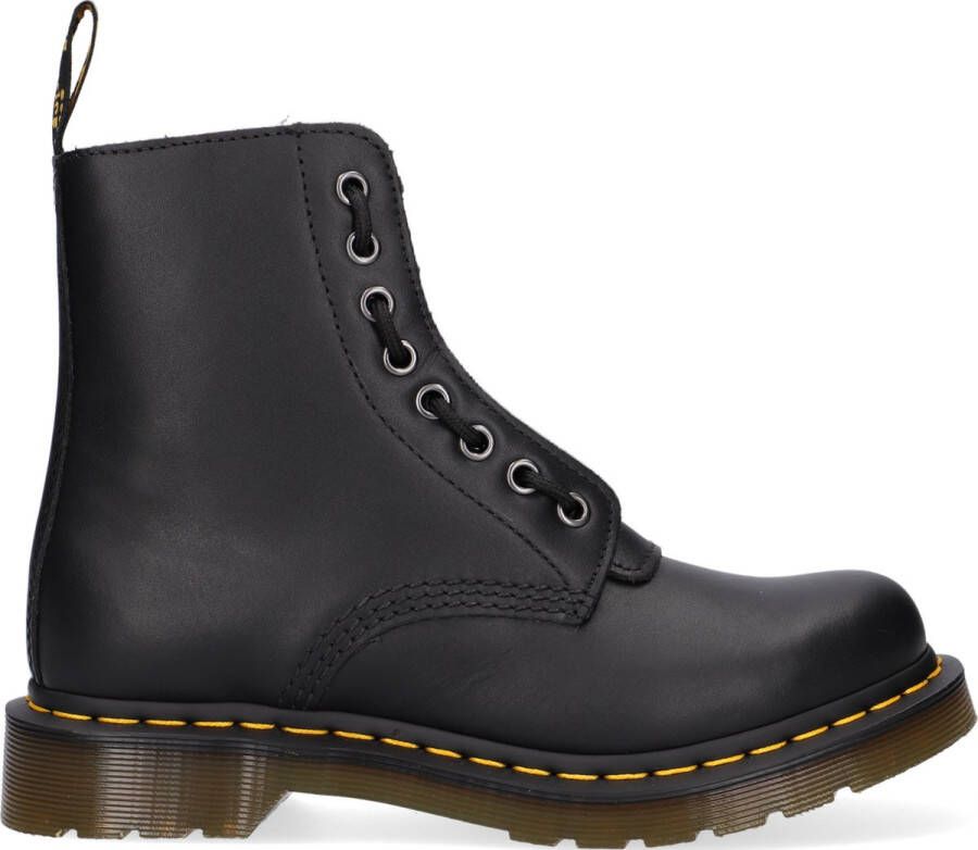 Dr Martens Dr. martens 1460 Pascal Front Zip Dames Veterboots Mat Zwart