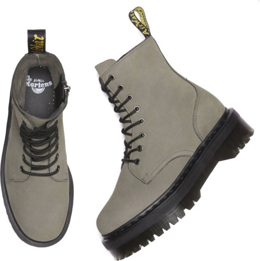 Dr. Martens JADON GEMALEN NUBUCK PLATFORM LAARZEN Veterboots Chelsea boots Meisje Laarzen Grijs 38 (190665588163)