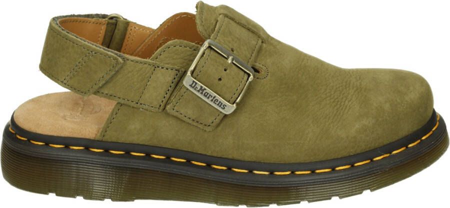 Dr. Martens JORGE II MUTED OLIVE Platte sandalenDames Sandalen Groen