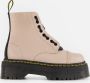 Dr. Martens Zwarte dameslaarzen met verwijderbare rits en gele stiksels Beige Dames - Thumbnail 2