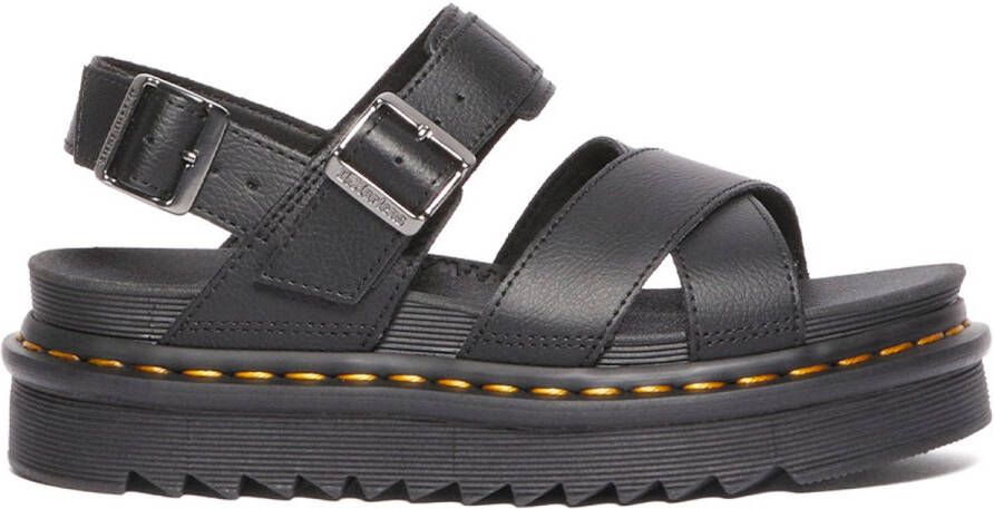 Dr. Martens Stijlvolle Platte Sandalen Voss II Black Dames