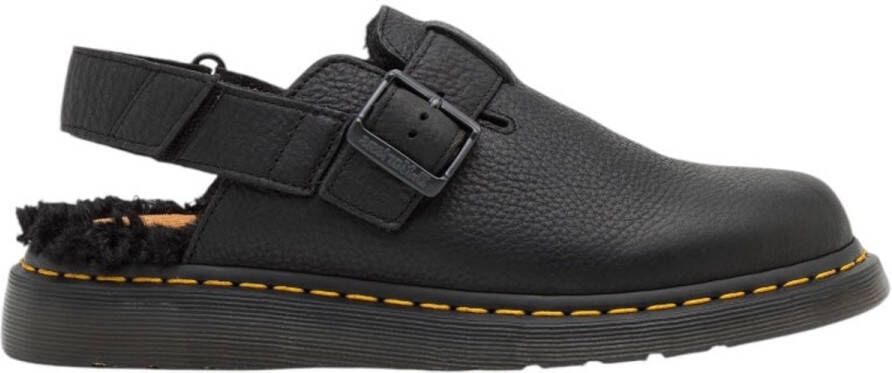 Dr. Martens Zwart Sandalen Met Gesp Sluiting