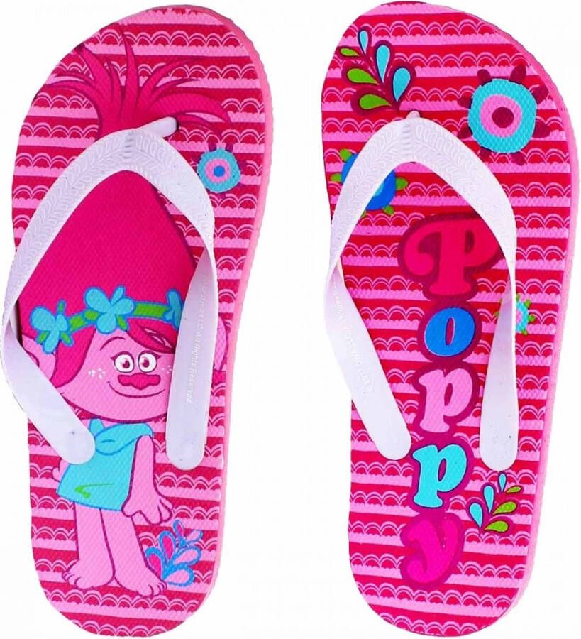 DreamWorks Animation Trolls slippers Poppy fuchsia