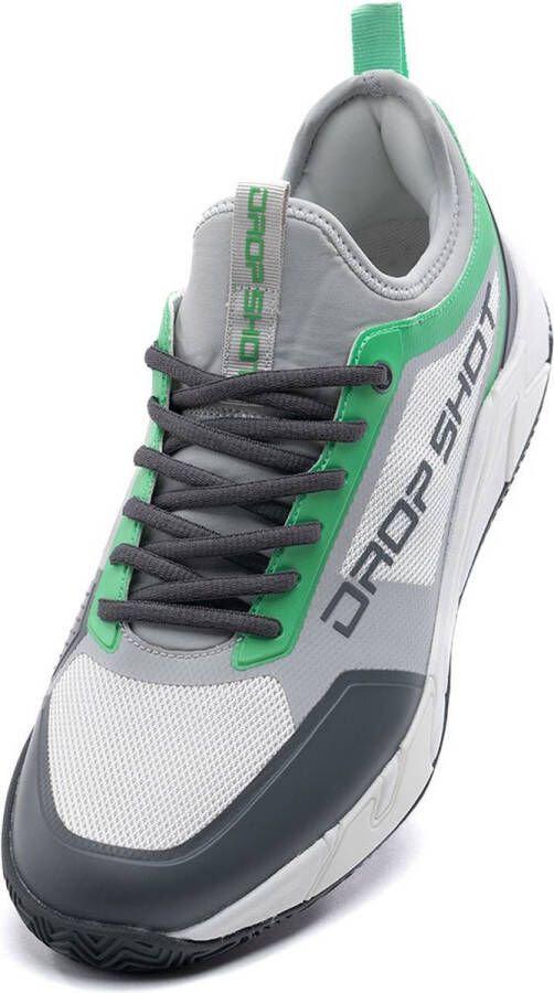 Drop Shot Reis Tennisbannen Schoenen Wit Grijs Man