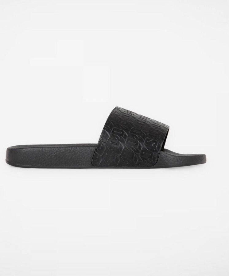 Dsquared² Dsquared2 Zwart Slippers Met All-Over Logo