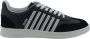 Dsquared2 Zwarte Leren Sneakers met Strepen Black Heren - Thumbnail 1