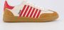 Dsquared2 Witte Sneakers Multi-Panel Design Side Stripe Multicolor Heren - Thumbnail 1