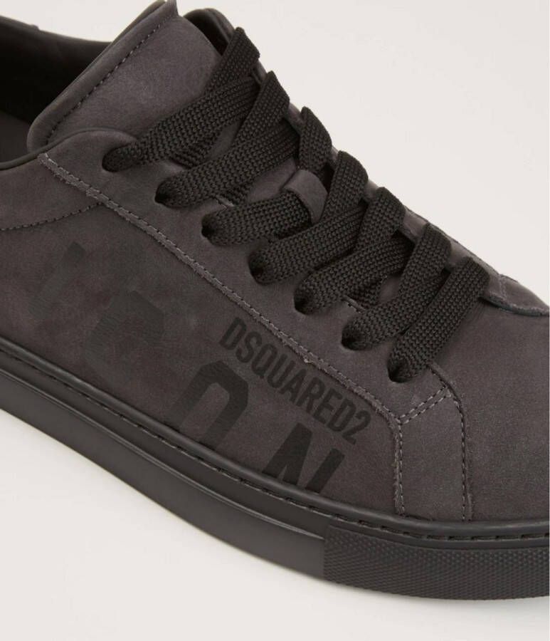 Dsquared2 sneaker van nubuck Donkergrijs