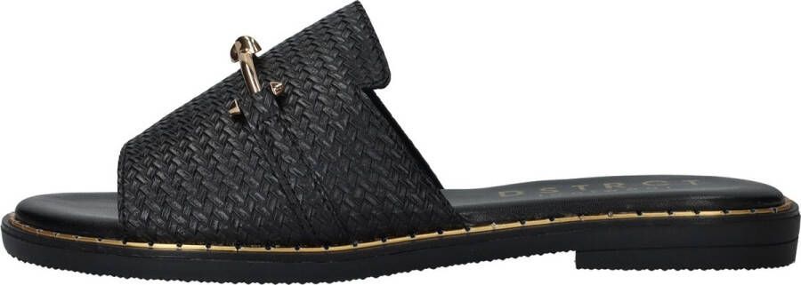 DSTRCT slipper Dames Zwart