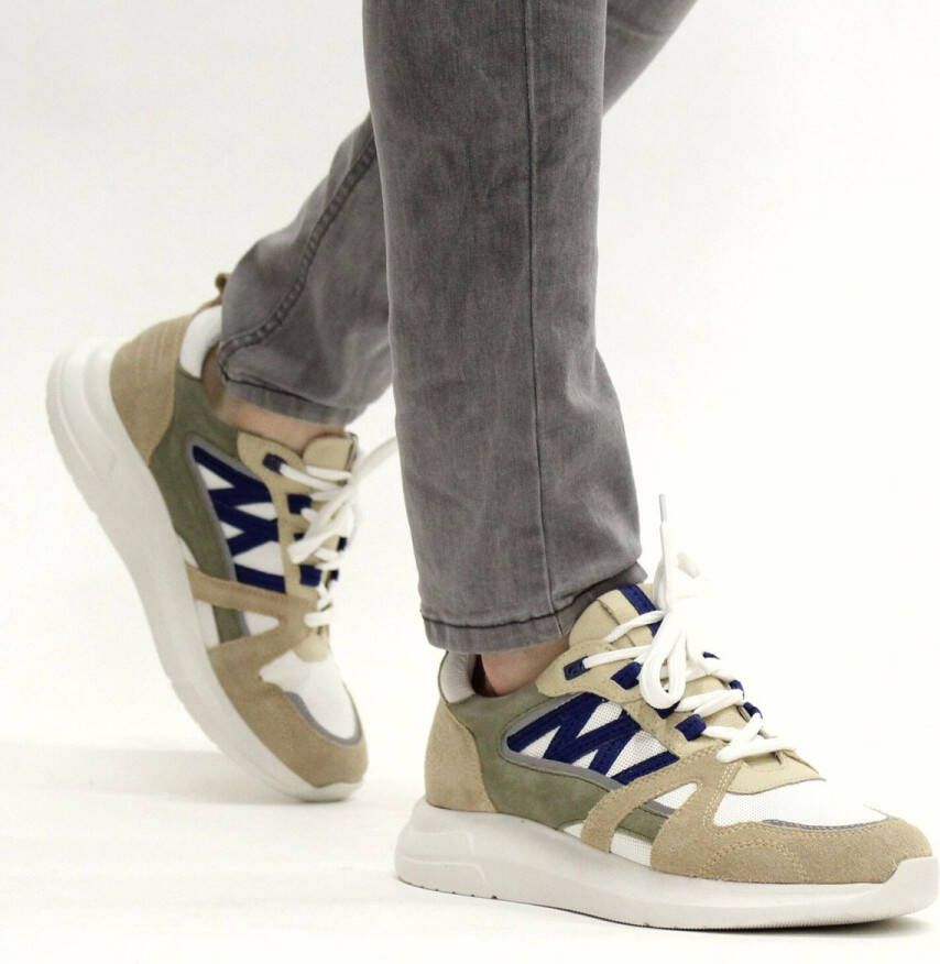 DSTRCT Sneaker Mannen Wit beige multi