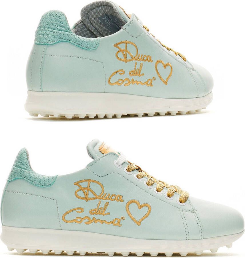 Duca del Cosma Style Dames Golfschoen Mint goud