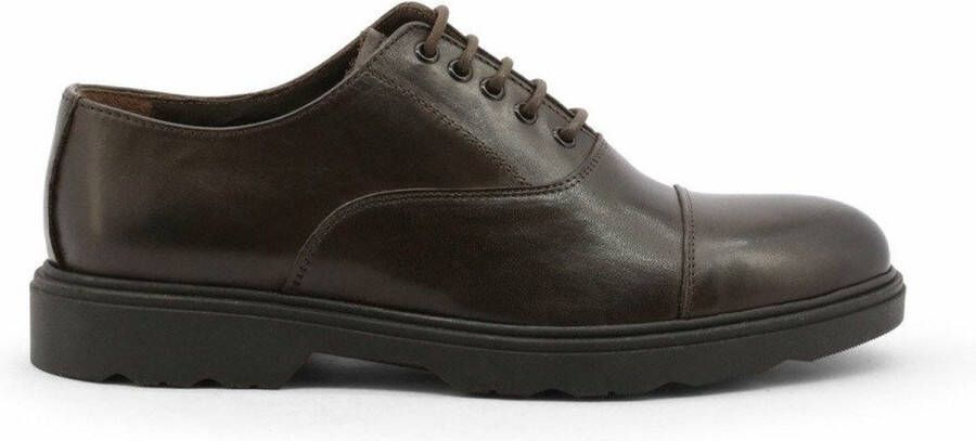 Duca di Morrone Bruine Leren Veterschoenen Brown Heren