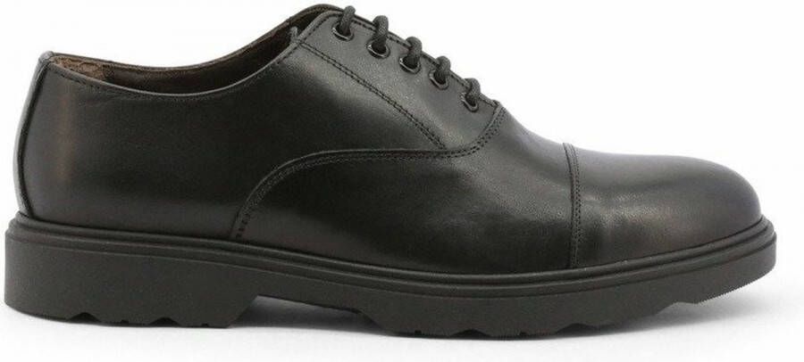 Duca di Morrone Aristide Leren Zwarte Veterschoenen Black Heren