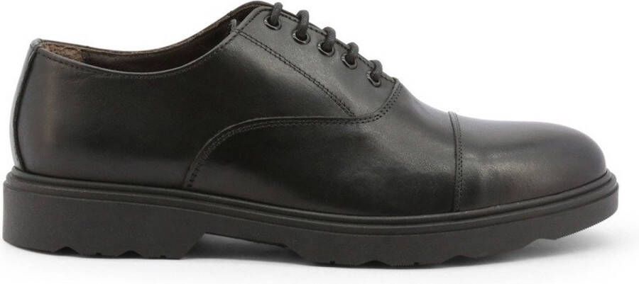 Duca di Morrone Aristide Leren Zwarte Veterschoenen Black Heren