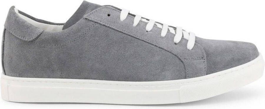 Duca di Morrone Grijze Suède Sneakers Lente Zomer Collectie Gray Heren