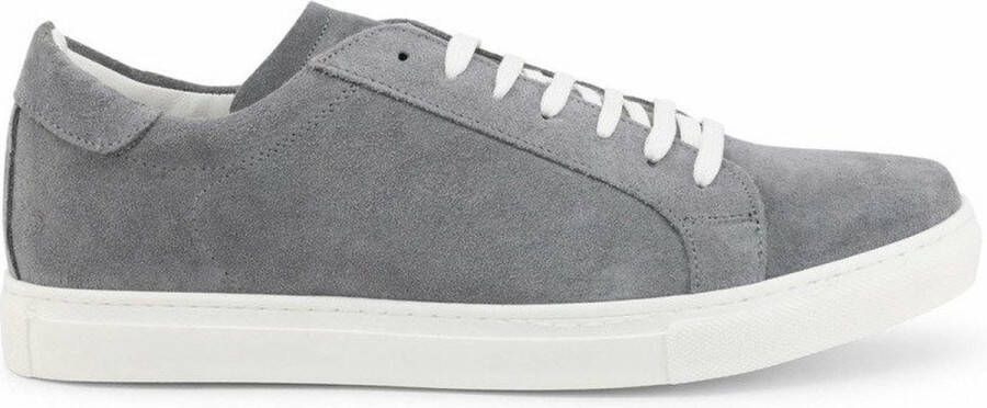 Duca di Morrone Grijze Suède Sneakers Lente Zomer Collectie Gray Heren