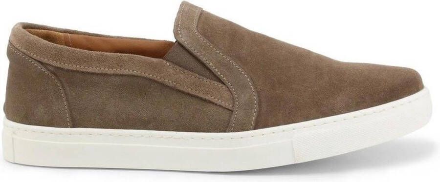 Duca di Morrone Suede Dove Gray Heren Loafers Brown Heren