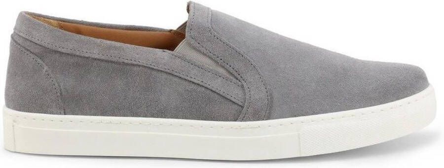 Duca di Morrone Grijze Suède Mocassins Lente Zomer Collectie Gray Heren