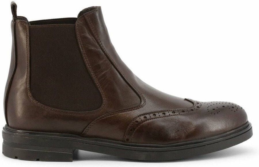 Duca di Morrone Zwarte leren herenlaarzen herfst winter Black Heren