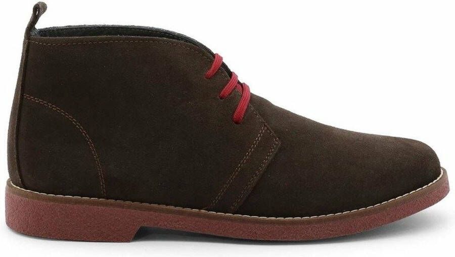 Duca di Morrone Suède Veterschoenen Donkerblauw Blue Heren