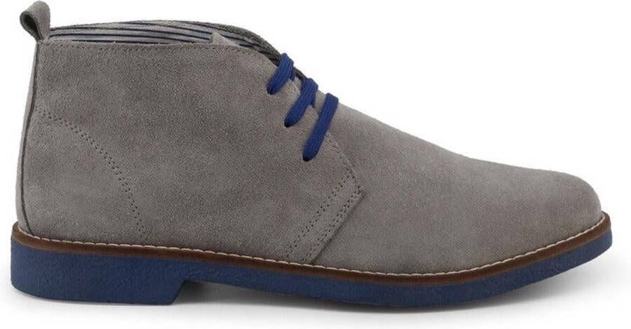 Duca di Morrone Suede Beige Veterschoenen Lente Zomer Brown Heren