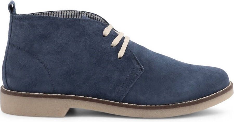 Duca di Morrone Suede Beige Veterschoenen Lente Zomer Brown Heren