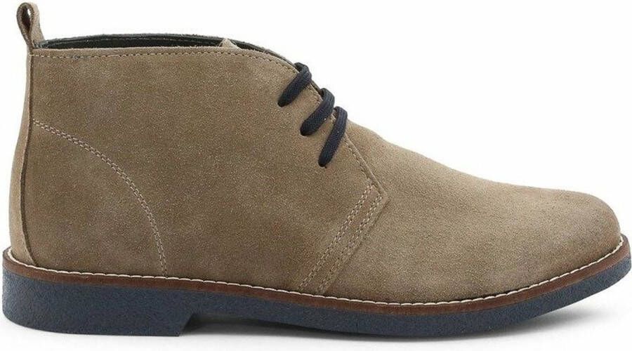 Duca di Morrone Suède Veterschoenen Donkerblauw Blue Heren