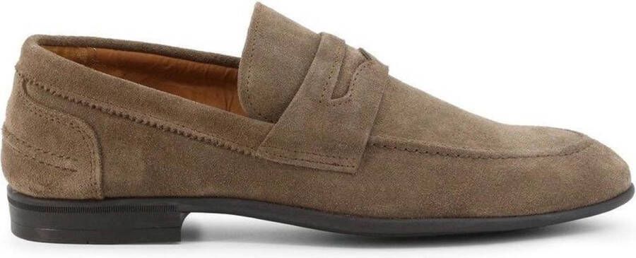 Duca di Morrone Suède loafers voor lente zomer Brown Heren