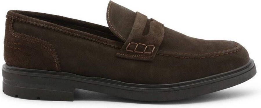 Duca di Morrone Suède Loafers Herfst Winter Mannen Ronde Neus Brown Heren