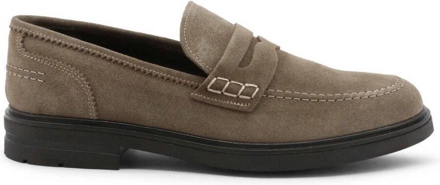 Duca di Morrone Suède Loafers Herfst Winter Mannen Ronde Neus Brown Heren