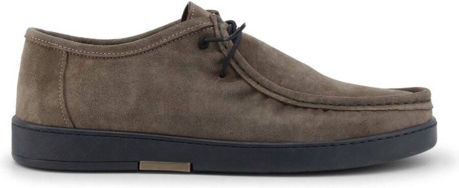 Duca di Morrone Suède Veterschoenen Taupe Brown Heren