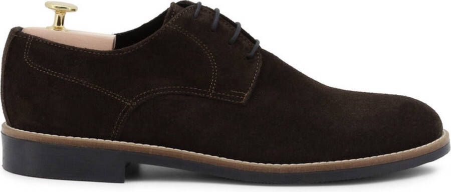 Duca di Morrone Suède Veterschoenen Lente Zomer Collectie Brown Heren - Foto 1