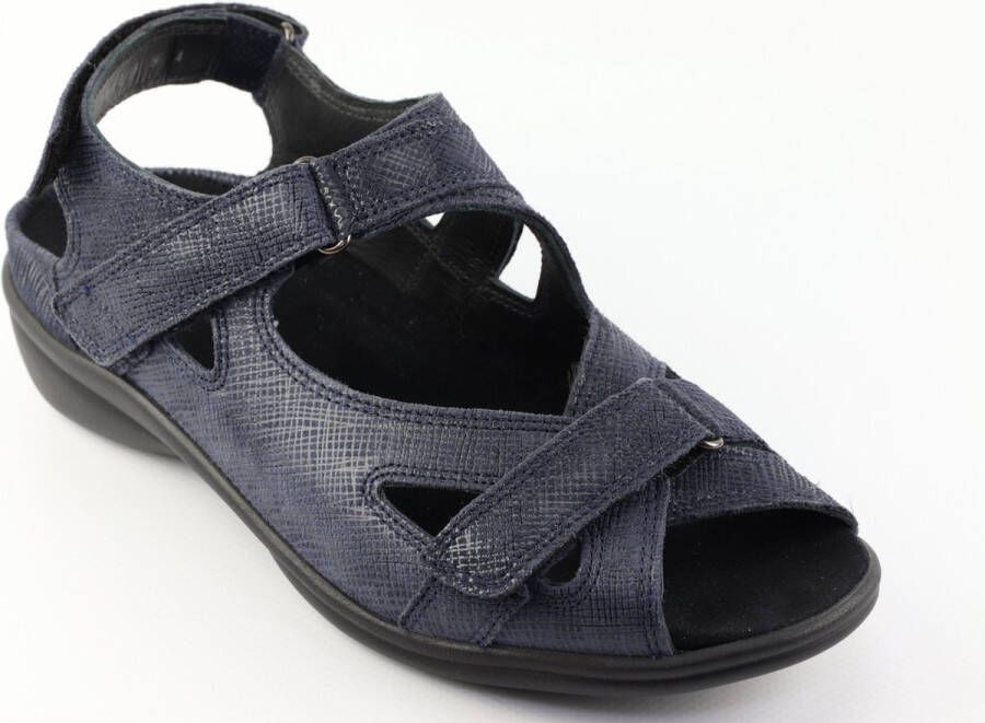 Durea 7258 H Volwassenen Platte sandalenDames Sandalen Blauw