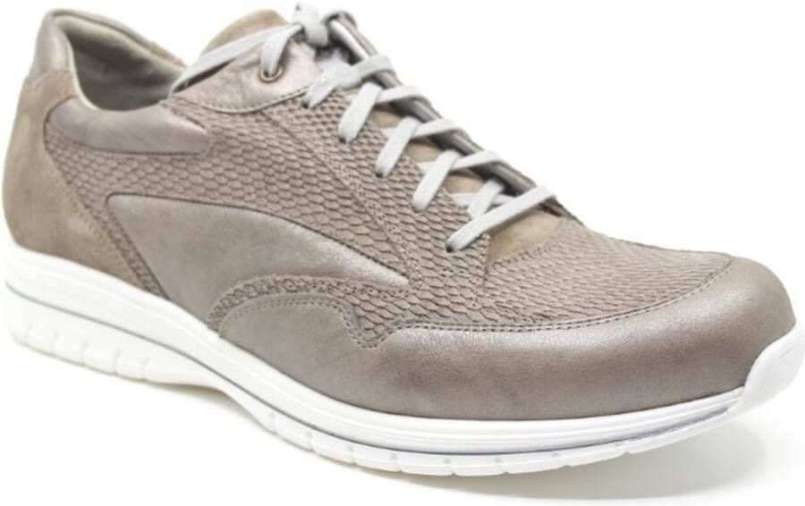 Durea 6148 682 8213 Taupe smalle sneaker wijdte E - Foto 1