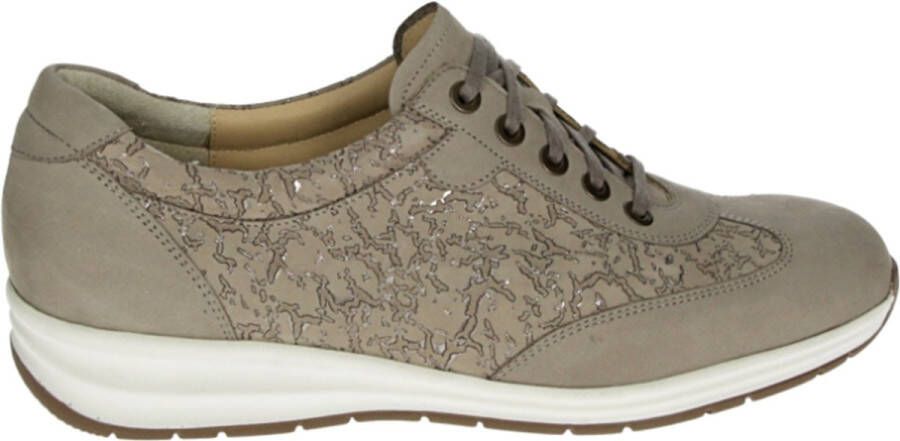 Durea 6164 G Dames veterschoenen Taupe