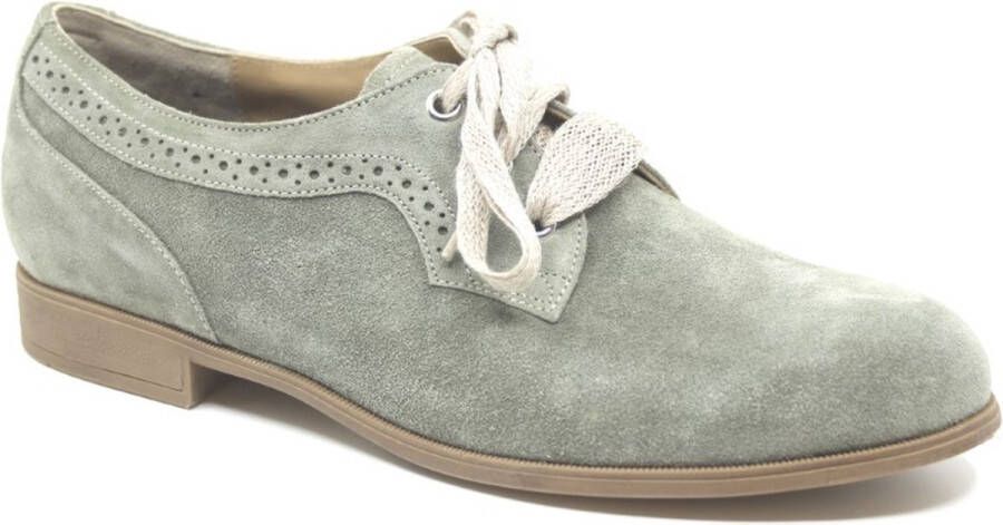 Durea 6234 125 8210 Groene dames veterschoenen