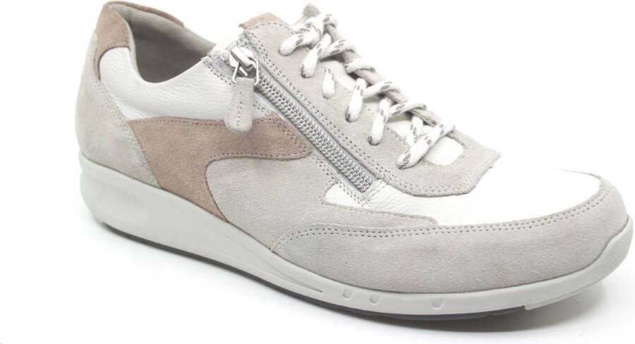 Durea 6260 684 0171 Beige combi sneakers wijdte G