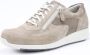 Durea 6260 H GO Volwassenen Lage sneakersDames sneakers Wit beige - Thumbnail 1