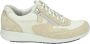 Durea 6260 H GO Volwassenen Lage sneakersDames sneakers Wit beige - Thumbnail 4