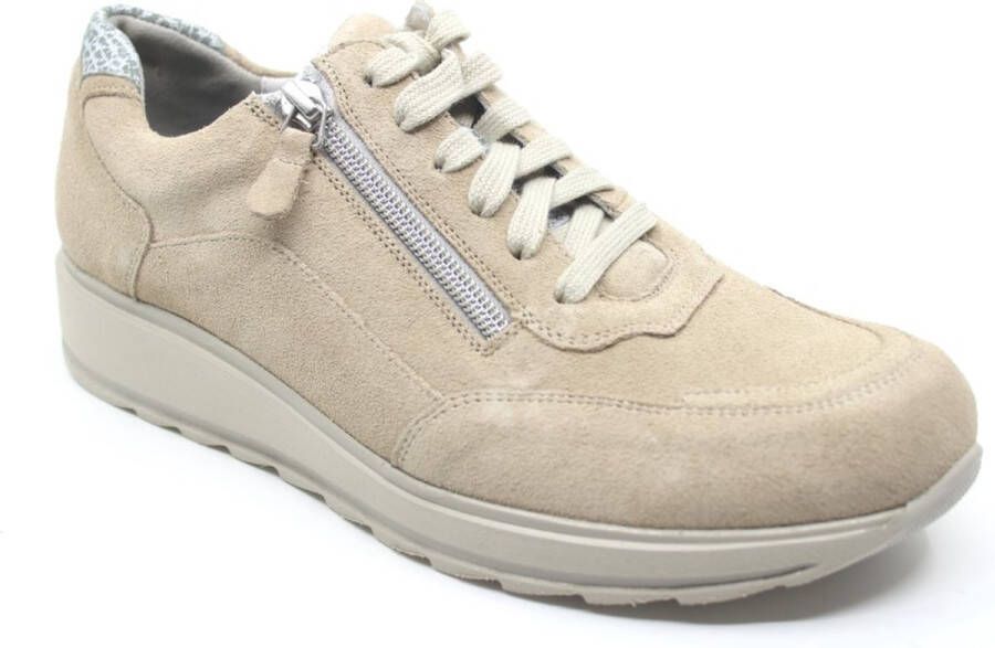 Durea 6263 684 0836 Beige sneakers wijdte G